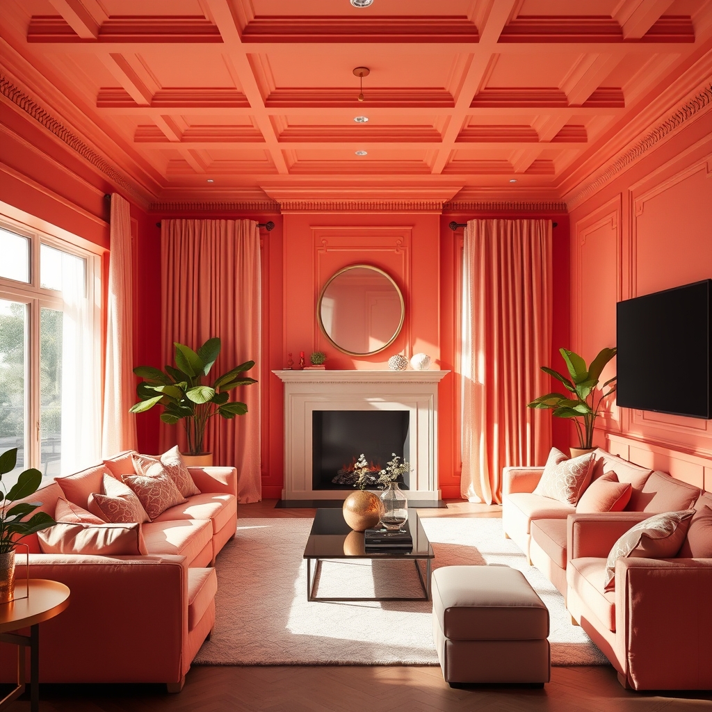 color drenching living room - Illustration 3
