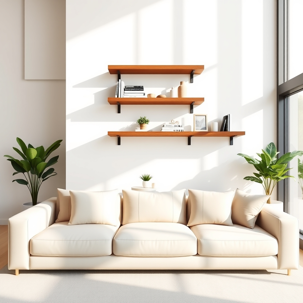 floating shelves product view