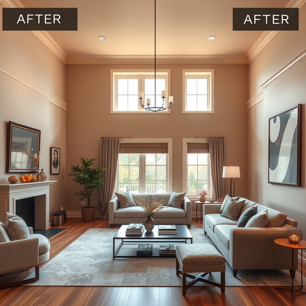 living room color washing technique - Illustration 3