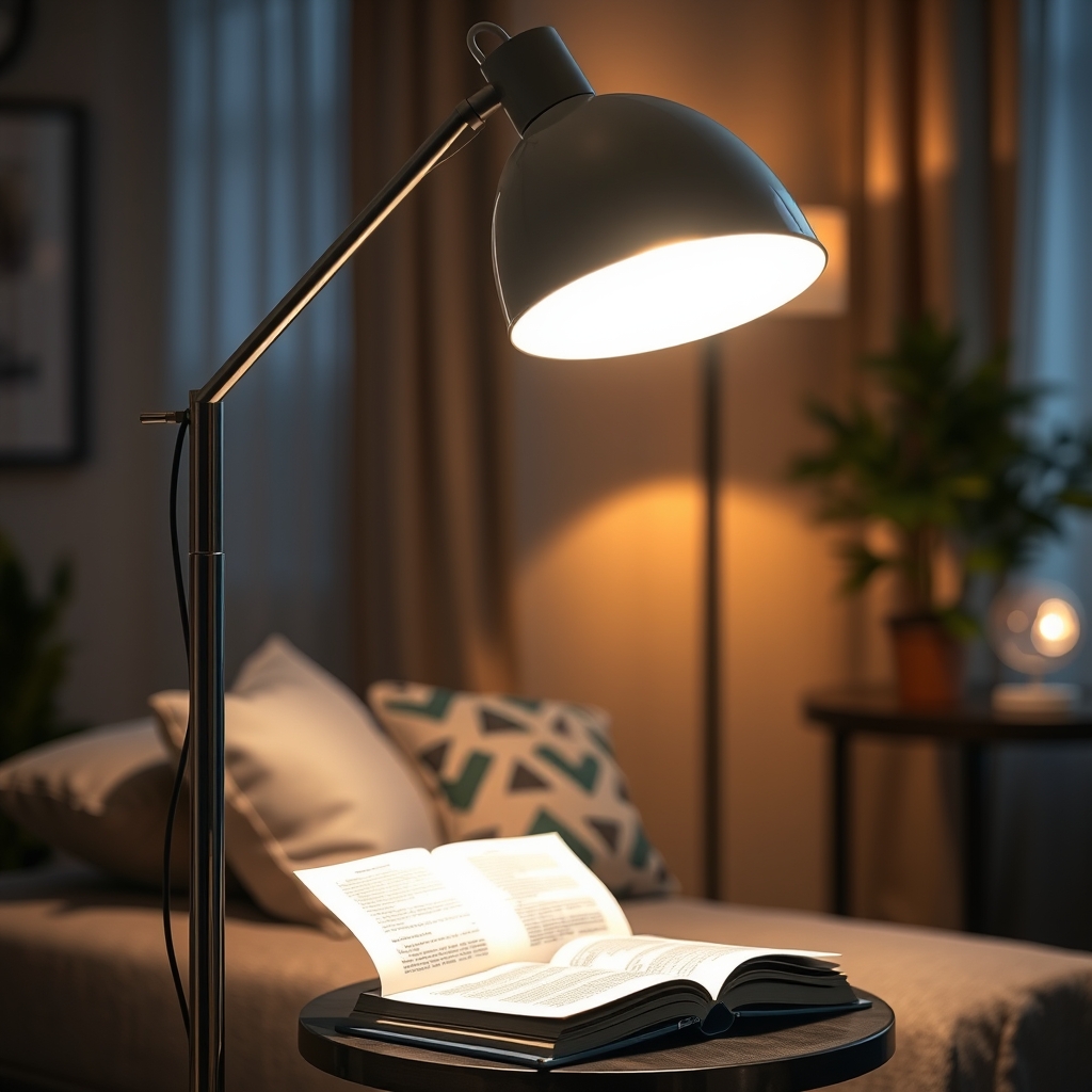 floor lamp in action