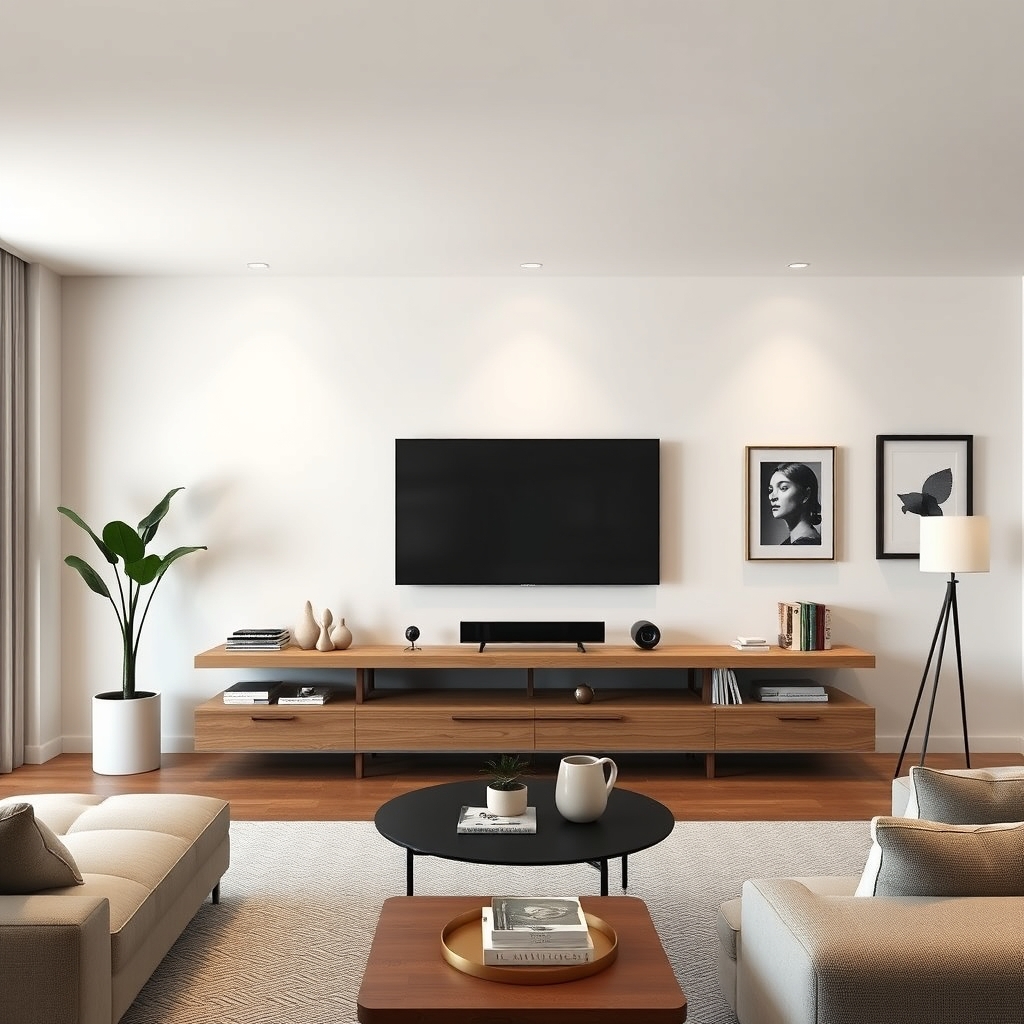 floating media console - Illustration 3