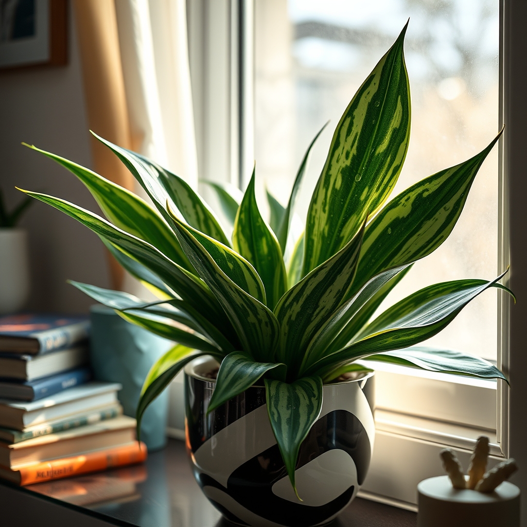 snake plant in action