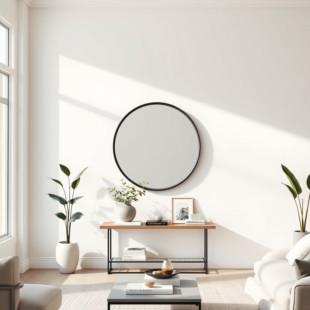 round mirror product view