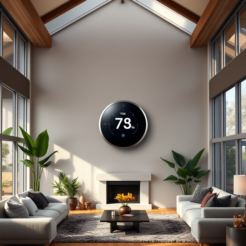 smart thermostat product view