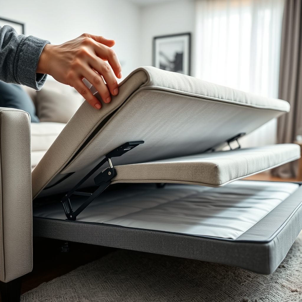 sofa with pull out bed - Illustration 2