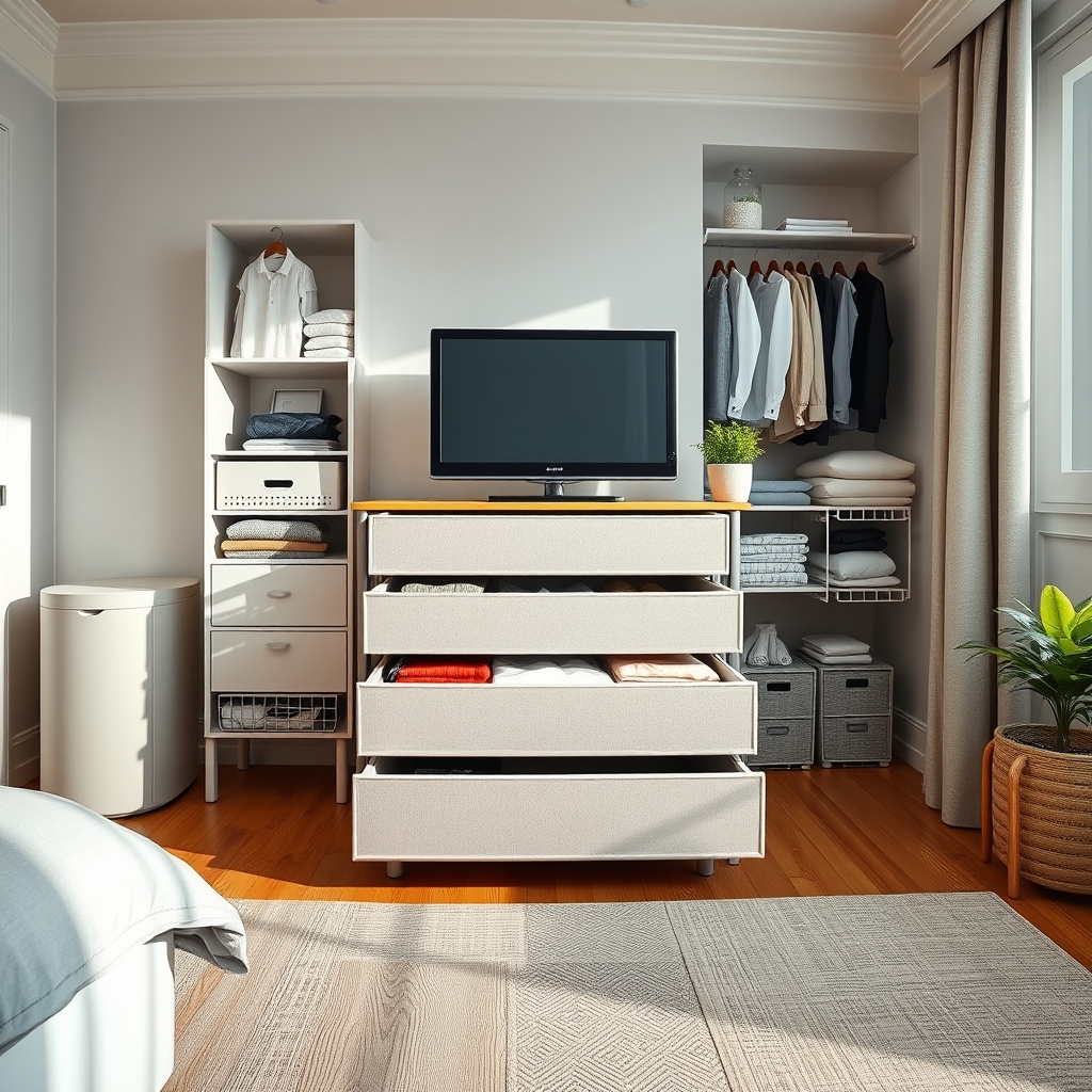bedroom dresser in action