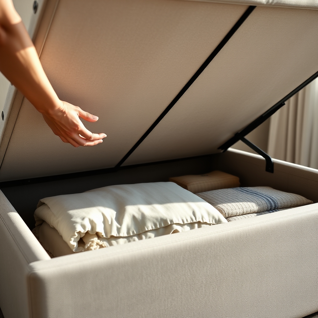 storage ottoman bed - Illustration 2