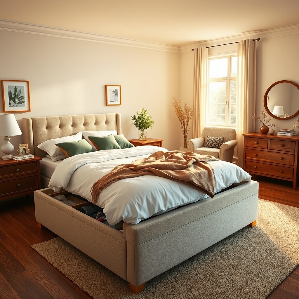 storage ottoman bed - Illustration 3