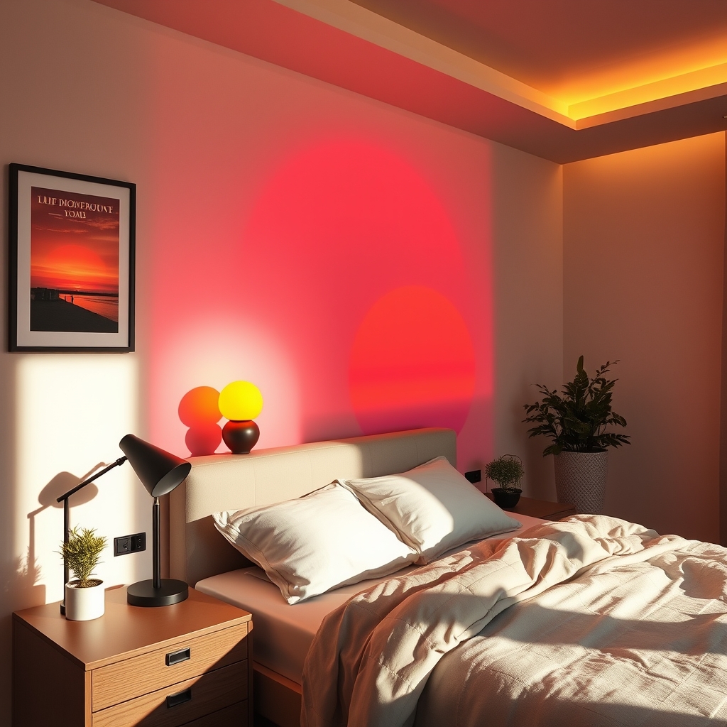 sunset lamp product view